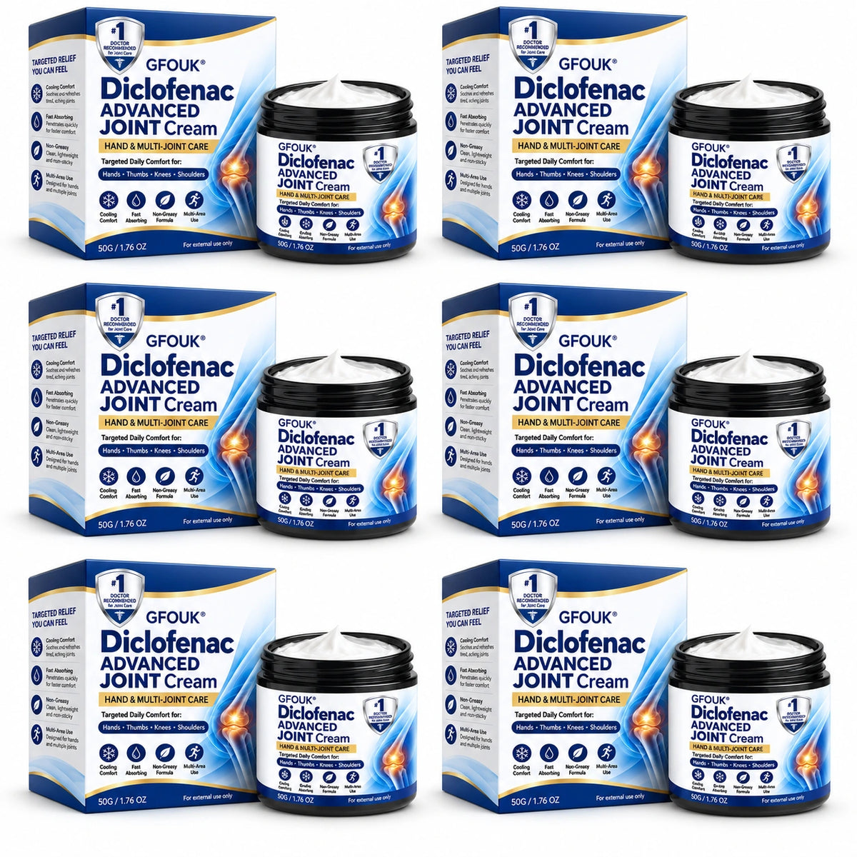 🦵 GFOUK® ArthriCare — Diclofenac Advanced Joint Comfort & Mobility Cream 💐