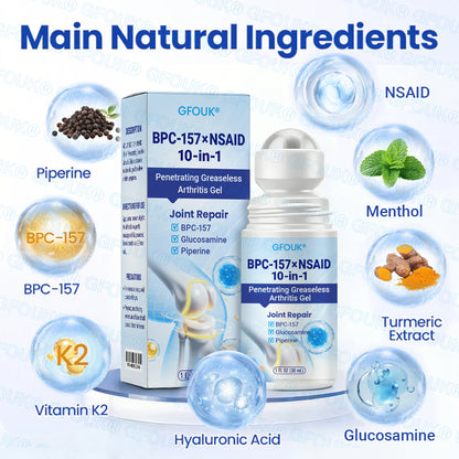 𝐎𝐟𝐟𝐢𝐜𝐢𝐚𝐥 𝐒𝐭𝐨𝐫𝐞 🇺🇸 | GFOUK® BPC-157 × NSAID 10-in-1 Penetrating Greaseless Arthritis Gel 🍀