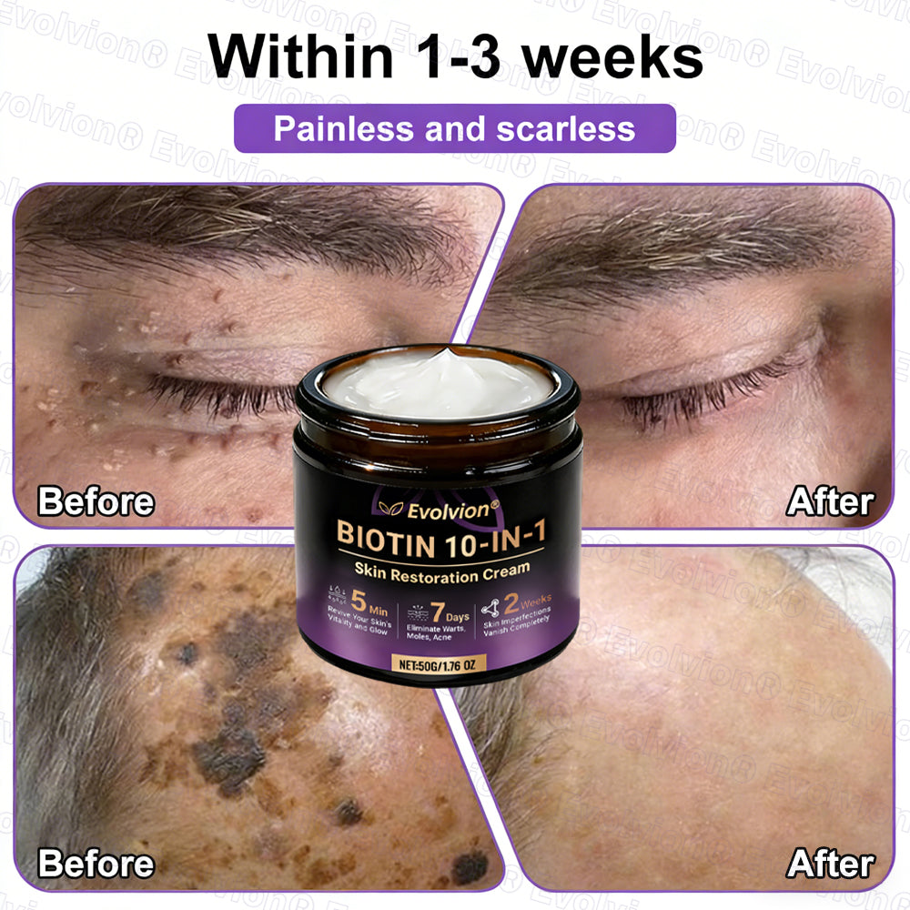 Made and Shipped from USA ✨Evolvion® Biotin 10-in-1 Skin Restoration Cream