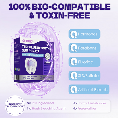GFOUK® Tideglusib Tooth & Gum Repair Oral Microneedle Patch  | 𝐀𝐝𝐯𝐚𝐧𝐜𝐞𝐝 𝐒𝐭𝐞𝐦-𝐂𝐞𝐥𝐥 𝐀𝐜𝐭𝐢𝐯𝐚𝐭𝐢𝐨𝐧 𝐓𝐞𝐞𝐭𝐡 𝐒𝐭𝐫𝐢𝐩𝐬(🦷𝐑𝐞𝐛𝐮𝐢𝐥𝐝 𝐄𝐧𝐚𝐦𝐞𝐥 & 𝐃𝐞𝐧𝐭𝐢𝐧 • 𝐒𝐭𝐫𝐞𝐧𝐠𝐭𝐡𝐞𝐧 𝐆𝐮𝐦𝐬 • 𝐄𝐫𝐚𝐝𝐢𝐜𝐚𝐭𝐞 𝐓𝐚𝐫𝐭𝐚𝐫 & 𝐎𝐝𝐨𝐫 • 𝐒𝐭𝐨𝐩 𝐓𝐨𝐨𝐭𝐡 𝐒𝐞𝐧𝐬𝐢𝐭𝐢𝐯𝐢𝐭𝐲)