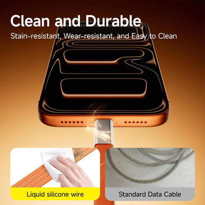 240W SuperCharge 360° Rotating Invisible Stand Detachable 2-in-1 Charging Cable, Zinc Alloy Silicone Type-C Cable, Compatible with Apple and Samsung, Essential for Gaming, Office and Car Use