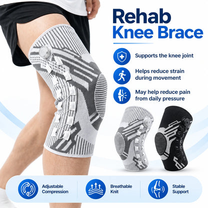 Rehab Knee Brace – Adjustable Joint Support for Pain Relief & Daily Recovery -up