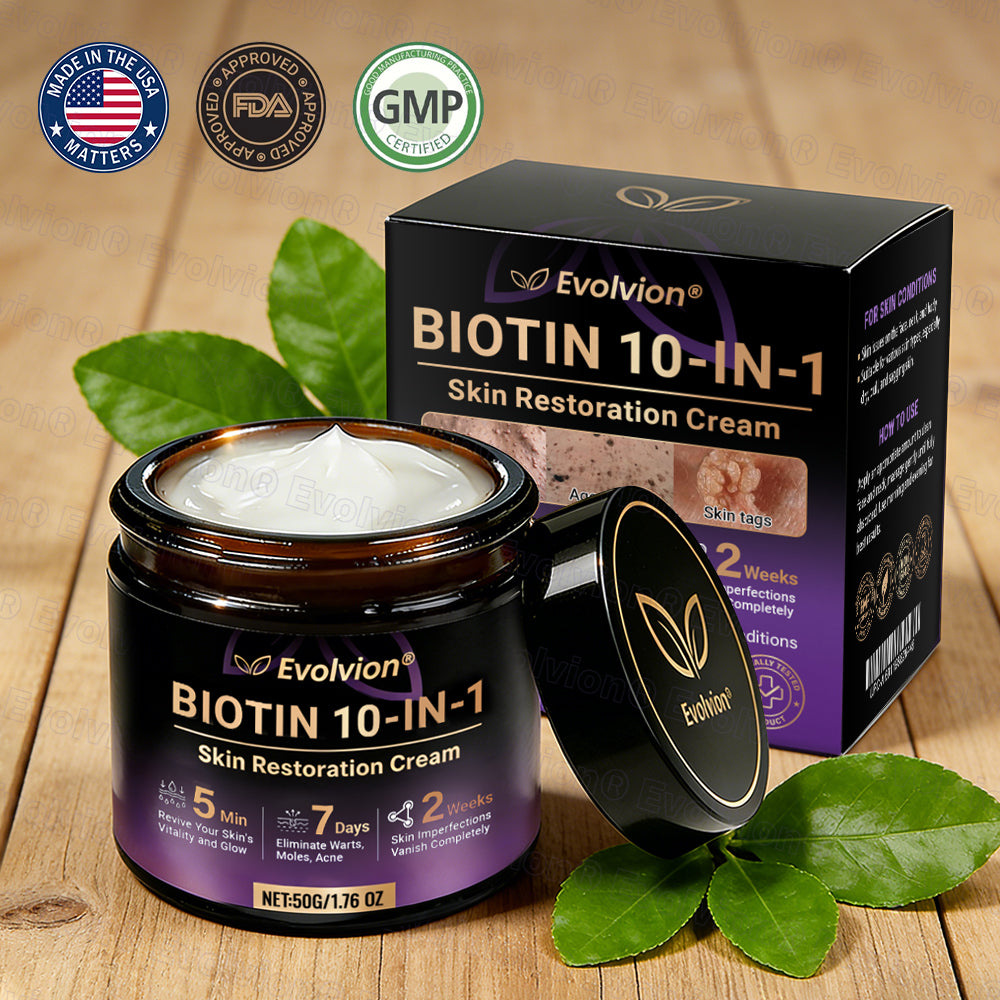 Made and Shipped from USA ✨Evolvion® Biotin 10-in-1 Skin Restoration Cream