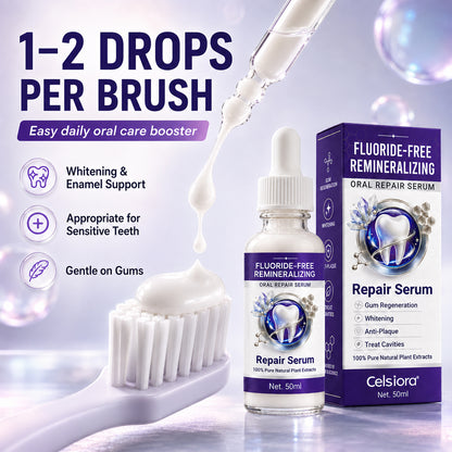 Celsiora® Fluoride-Free Remineralizing Oral Repair Serum — Advanced Enamel & Gum Care