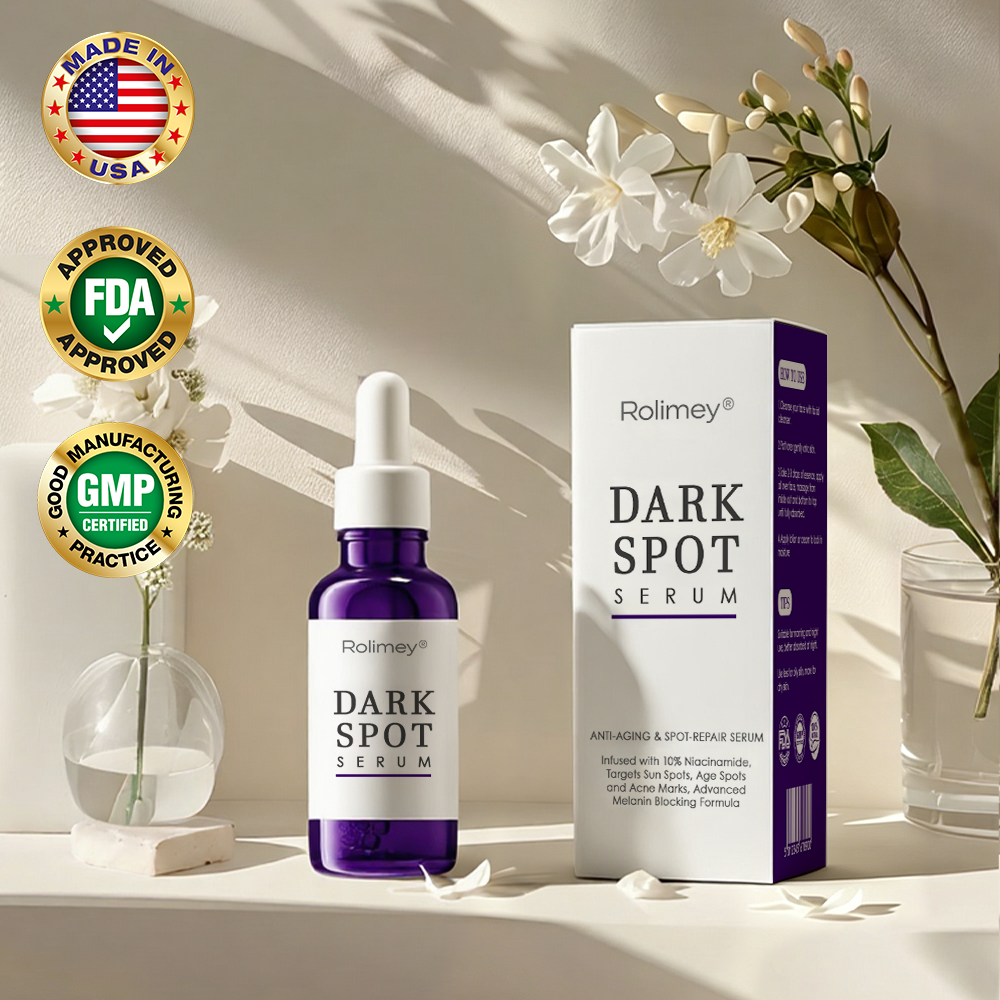 Made and Shipped from USA ✨Rolimey® Anti-aging & Spot-repair Serum, Infused with 10% Niacinamide, Targets Sun Spots, Age Spots and Acne Marks, Advanced Melanin Blocking Formula