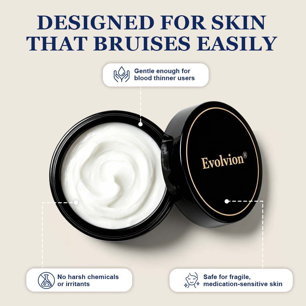 ✨ Bruise-Prone Skin? Discover Evolvion® Bruise Repair & Skin-Strengthening Cream🍀