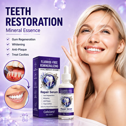 Celsiora® Fluoride-Free Remineralizing Oral Repair Serum — Advanced Enamel & Gum Care