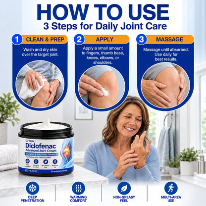 🦵 GFOUK® ArthriCare — Diclofenac Advanced Joint Comfort & Mobility Cream 🌺