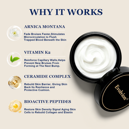 ✨ Bruise-Prone Skin? Discover Evolvion® Bruise Repair & Skin-Strengthening Cream🍀