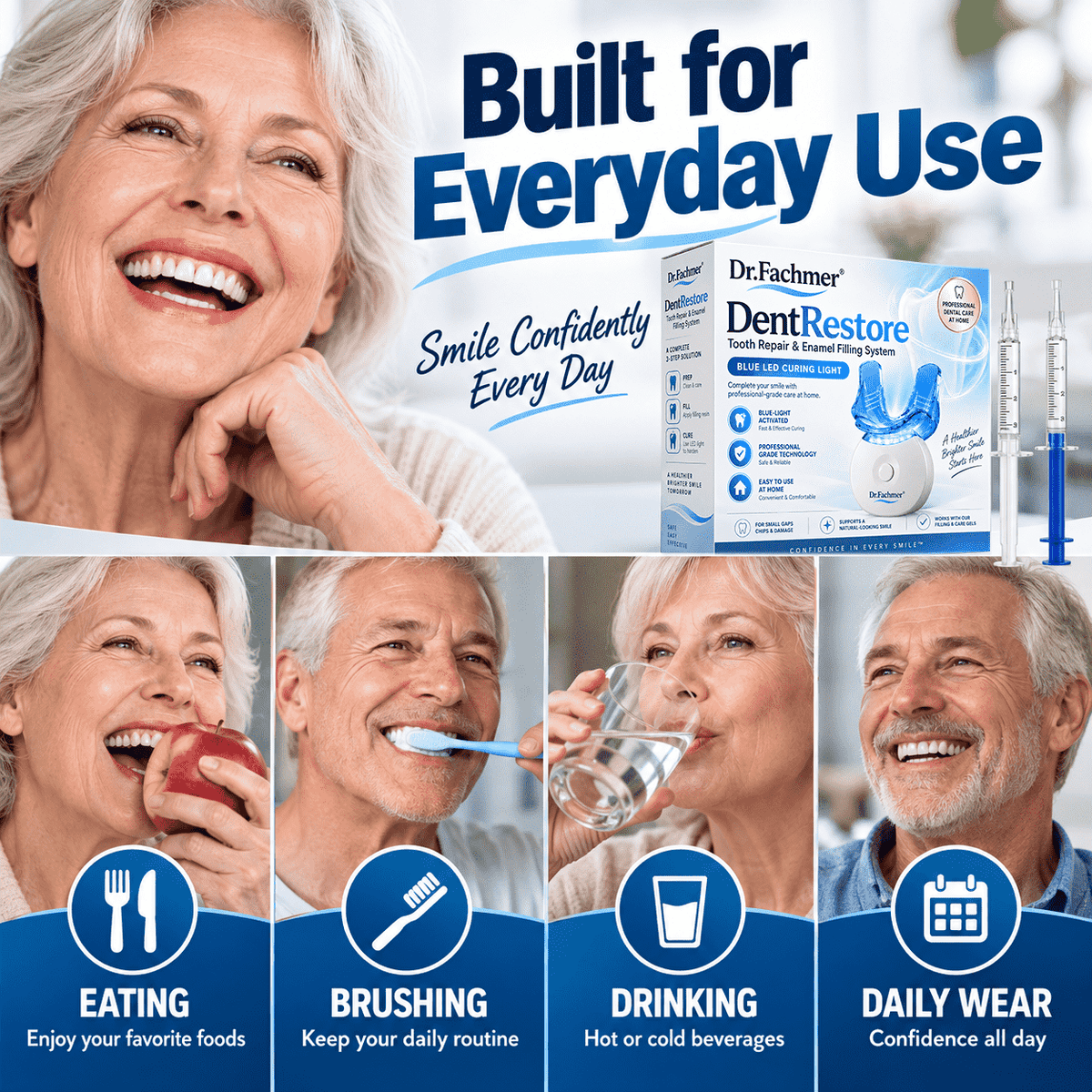 Dr.Fachmer® DentRestore Tooth Repair & Enamel Filling System