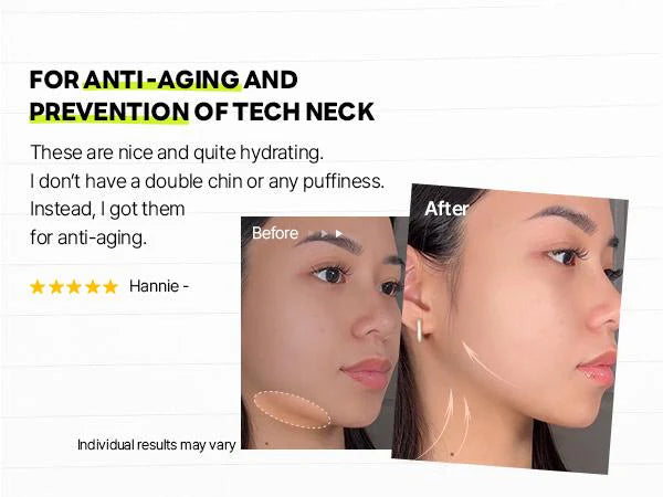 Camellia Deep Collagen Chin Lifting Gel Mask – Neck Solution, Double Chin Reducer, Defined Jawline Shaper, Firming, Jeju Camellia Ingredients for Skin Repair🍀
