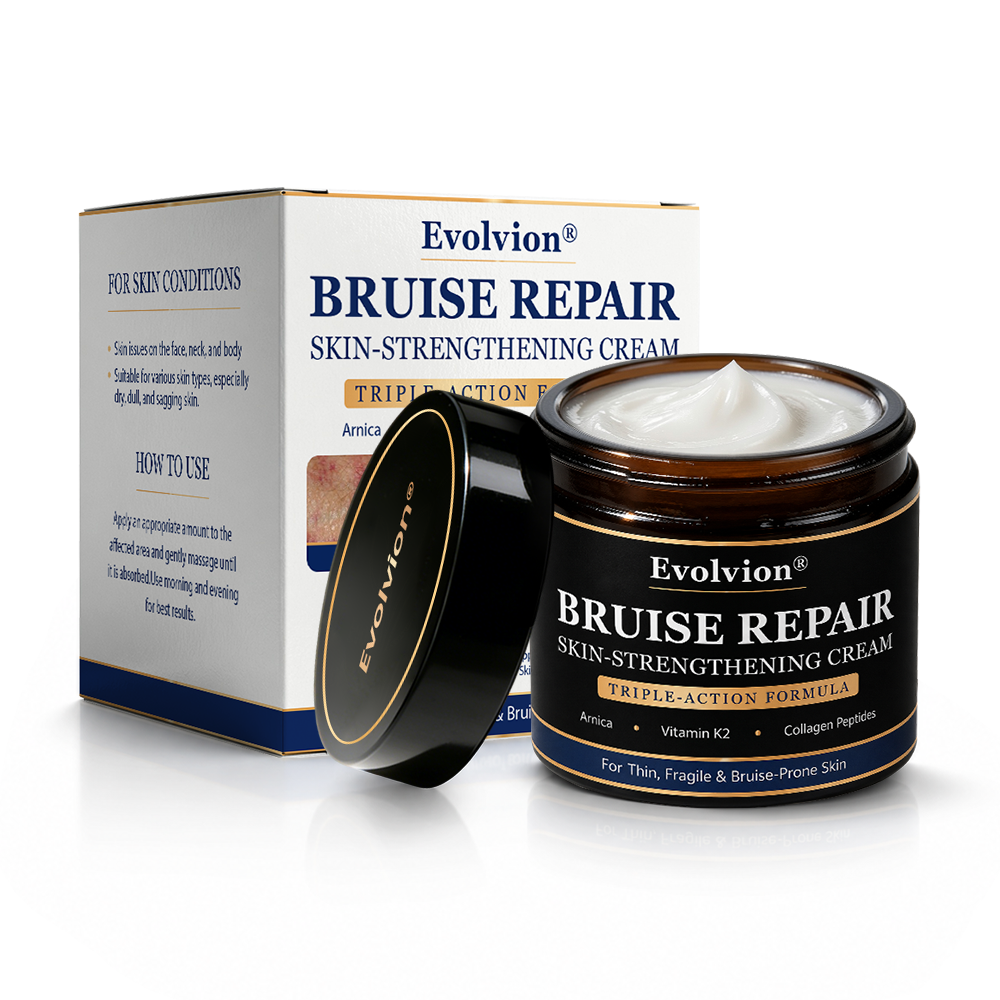 ✨ Bruise-Prone Skin? Discover Evolvion® Bruise Repair & Skin-Strengthening Cream🍀