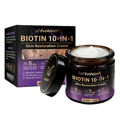 Made and Shipped from USA ✨Evolvion® Biotin 10-in-1 Skin Restoration Cream
