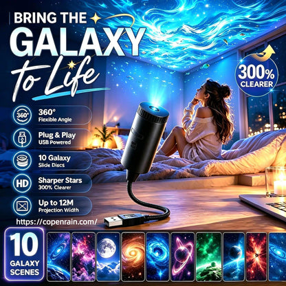 💡BVJ® Plug-and-Play HD Galaxy & Ocean Projector Night Light🥳50,000+ Happy Users  🌼