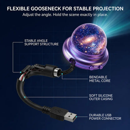 🔮Night Light Projector - Smart Holographic Star Projector 🌼-up
