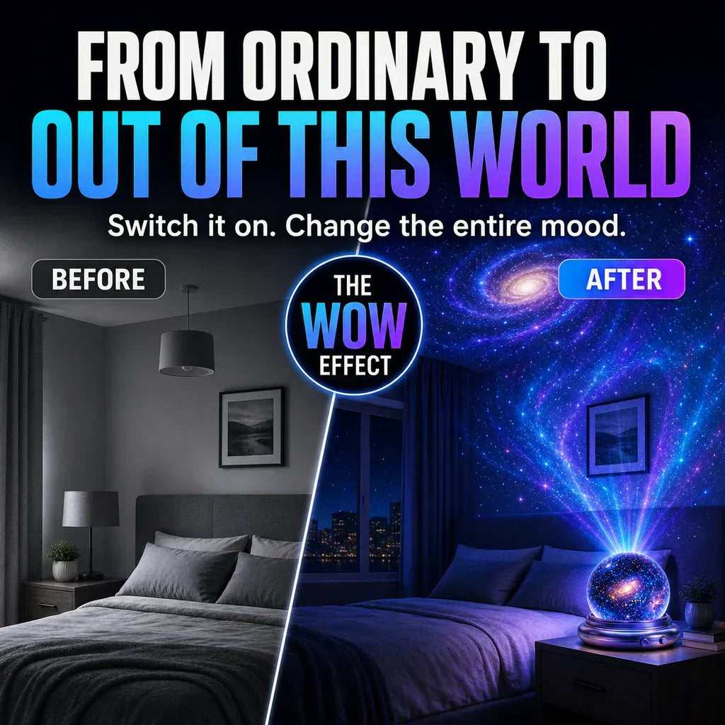 🔮Night Light Projector - Smart Holographic Star Projector 🌼-up